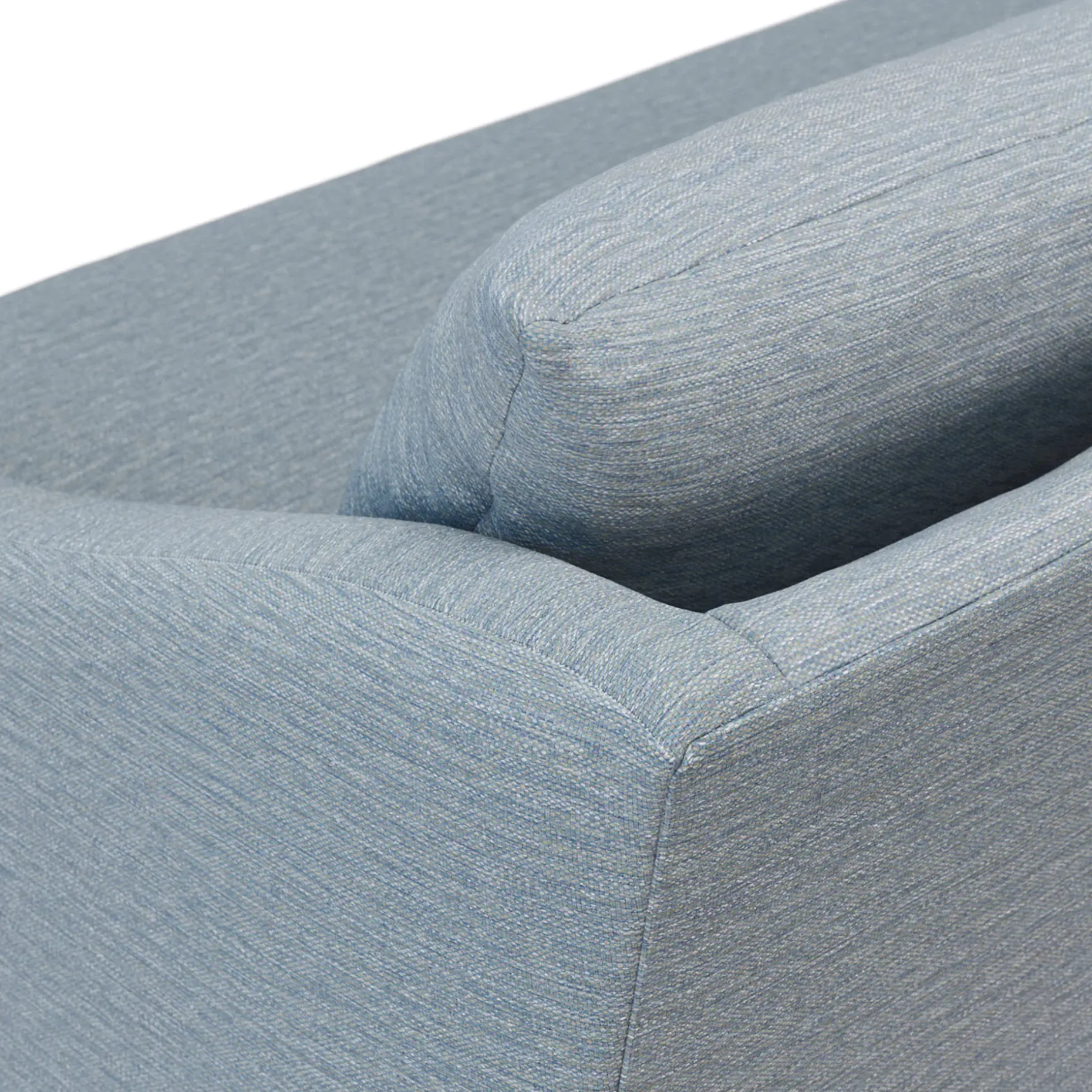 Landry 91" Corner Sectional - Silver Light Blue