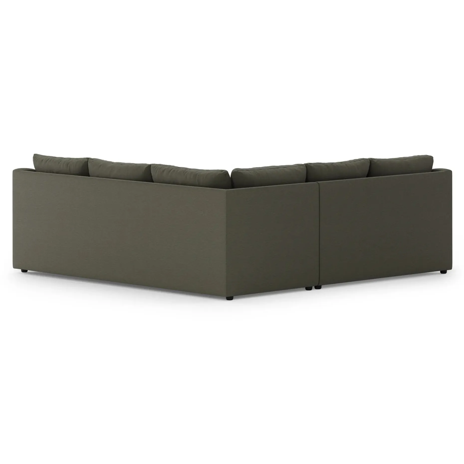 Landry 91" Corner Sectional - Silver Moss