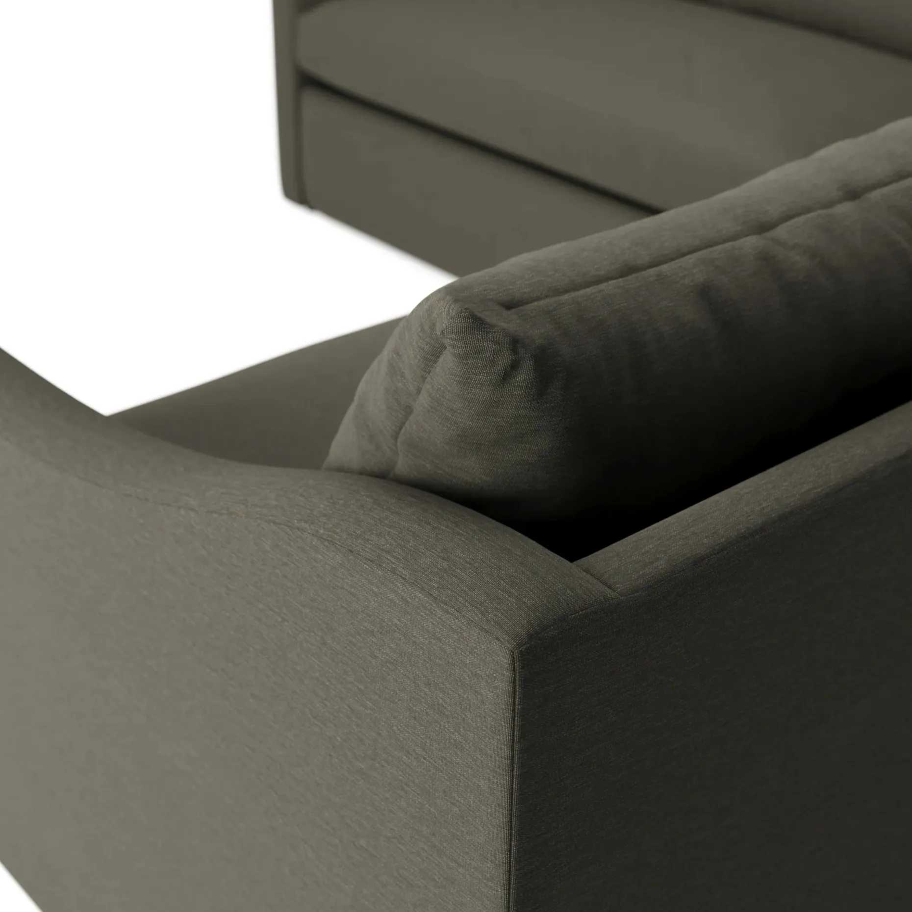 Landry 91" Corner Sectional - Silver Moss