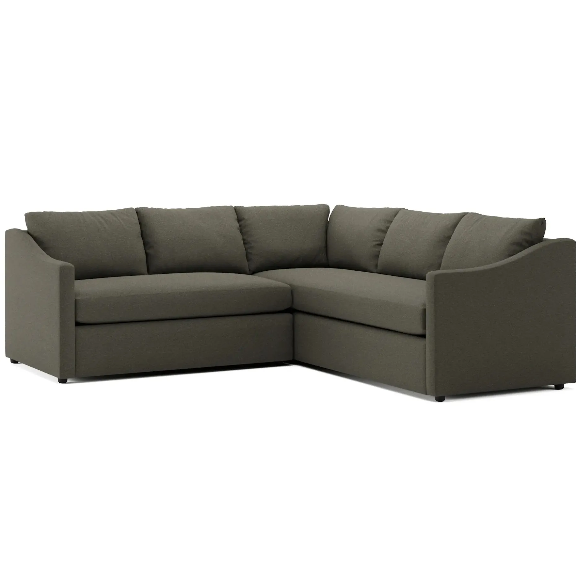 Landry 91" Corner Sectional - Silver Moss