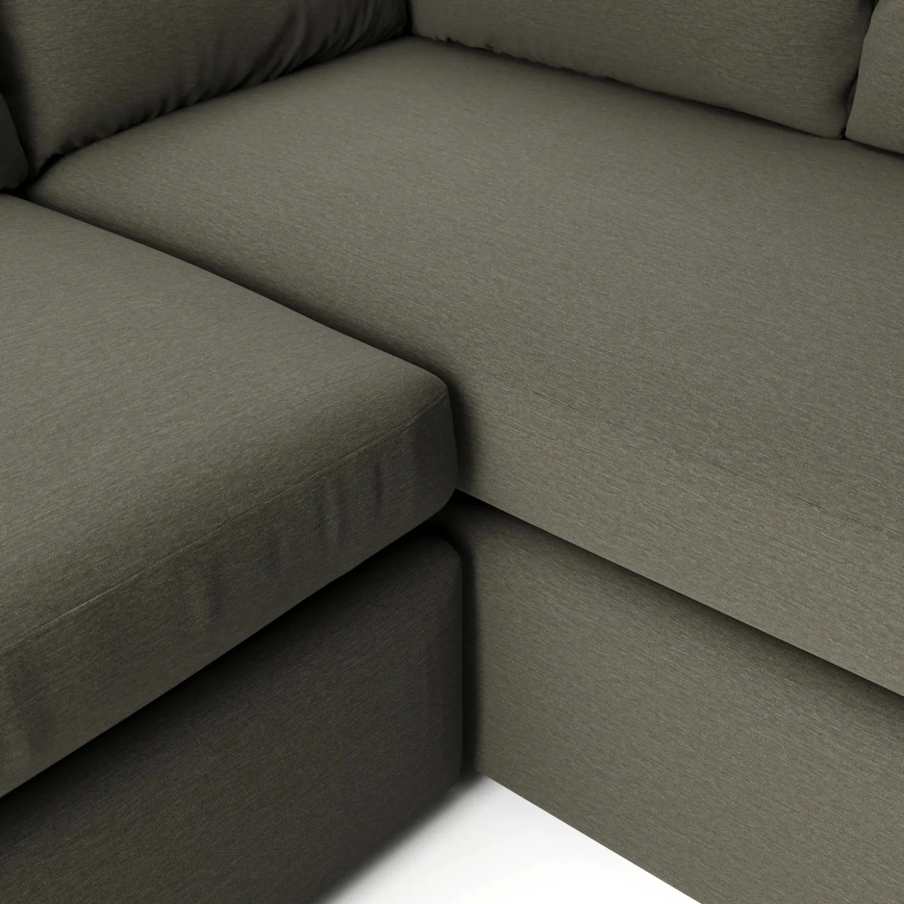 Landry 91" Corner Sectional - Silver Moss