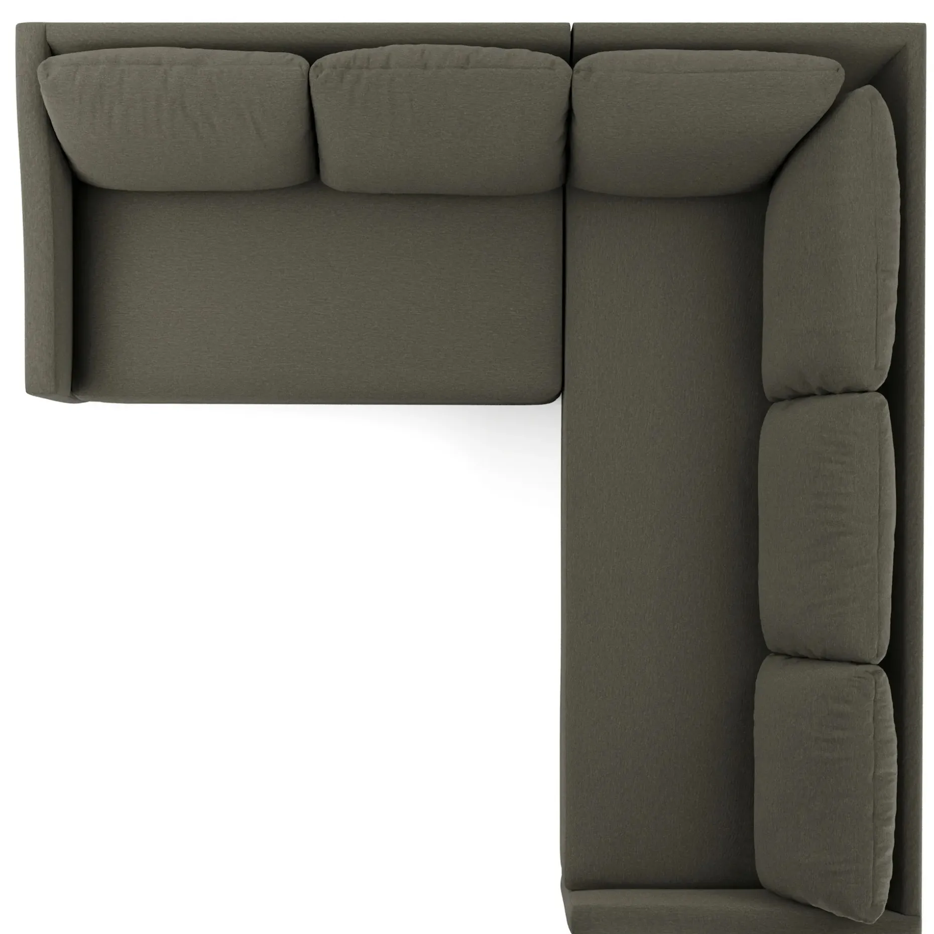 Landry 91" Corner Sectional - Silver Moss