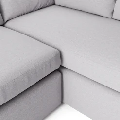 Landry 91" Corner Sectional - Silver Ivory