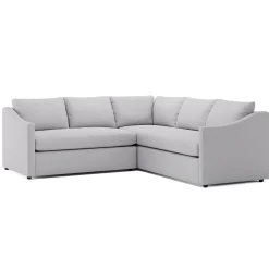 Landry 91" Corner Sectional - Silver Ivory