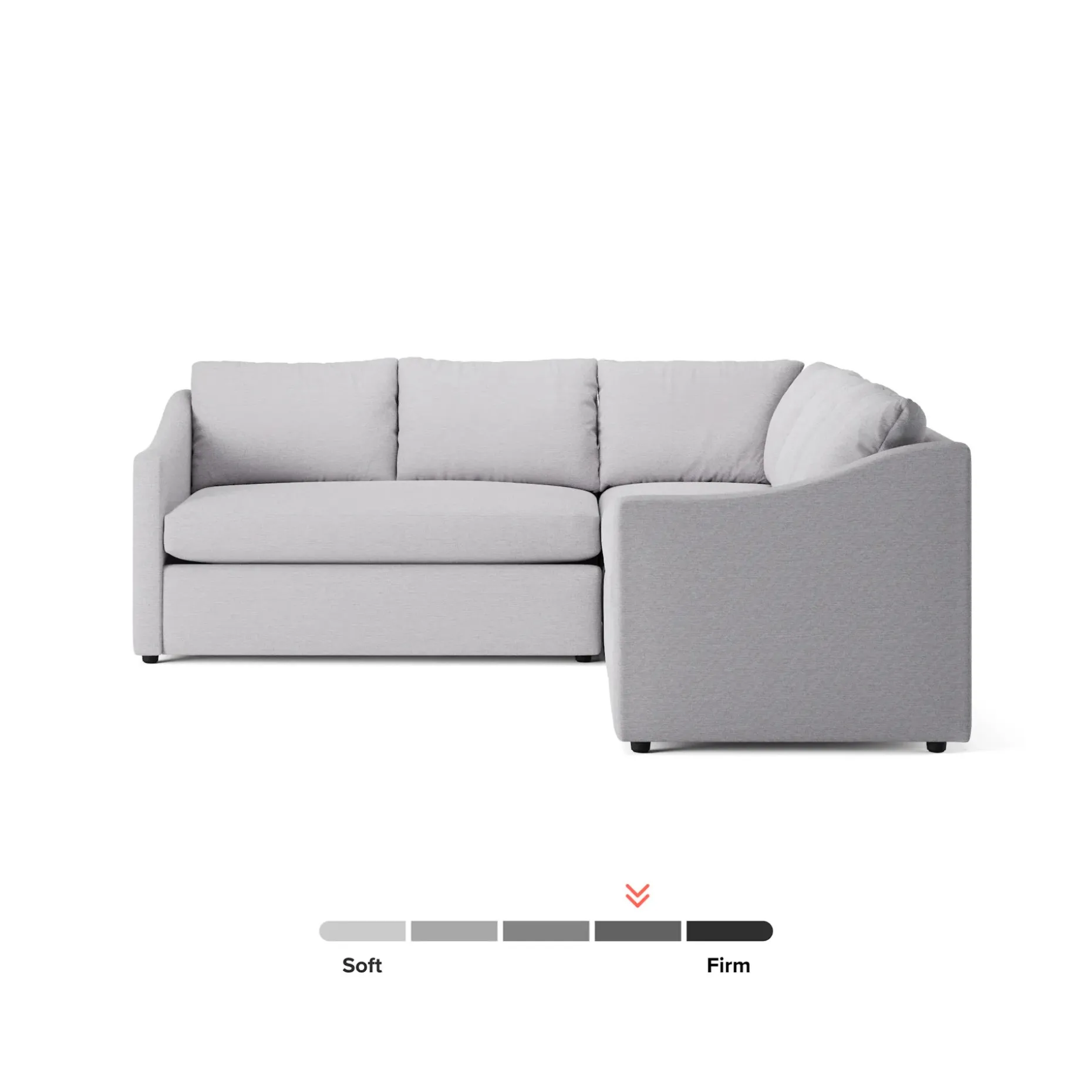 Landry 91" Corner Sectional - Silver Ivory
