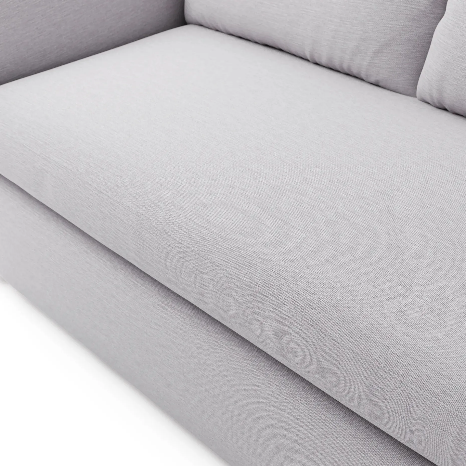 Landry 91" Corner Sectional - Silver Ivory