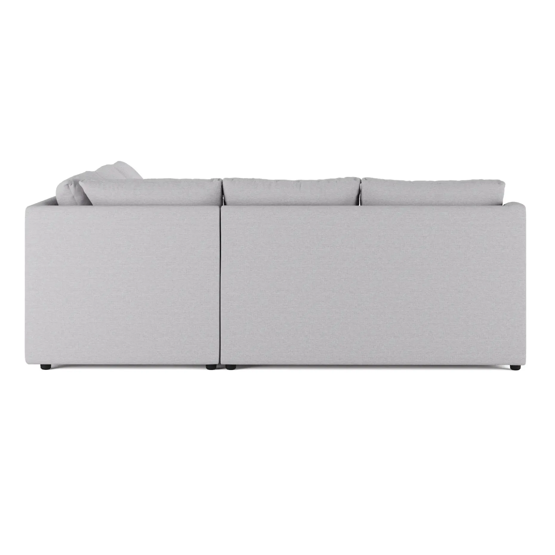 Landry 91" Corner Sectional - Silver Ivory