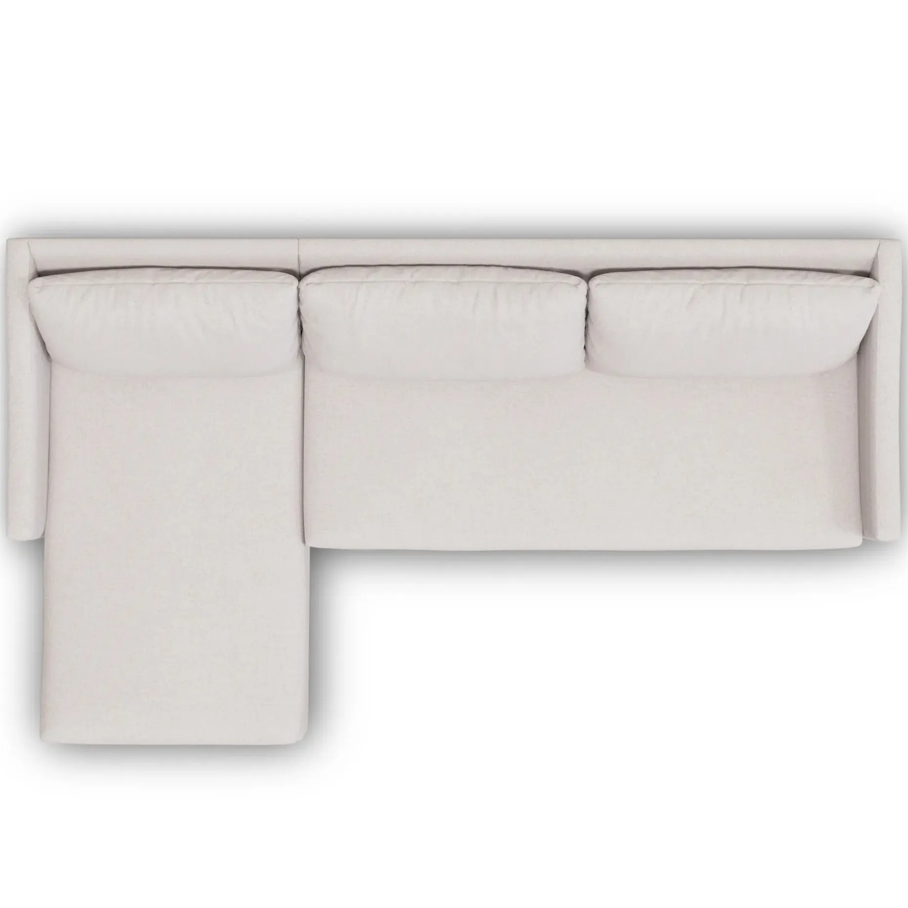 Landry 109" Left Storage Sleeper Sectional - Napa White