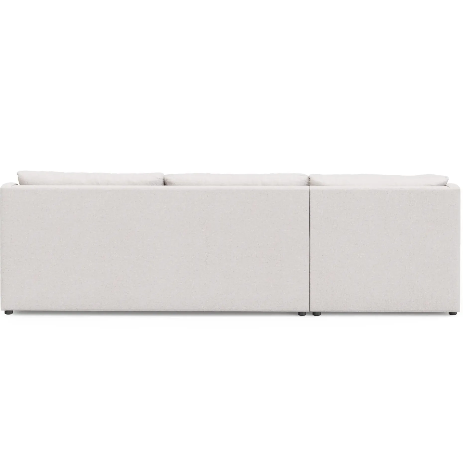 Landry 109" Left Storage Sleeper Sectional - Napa White