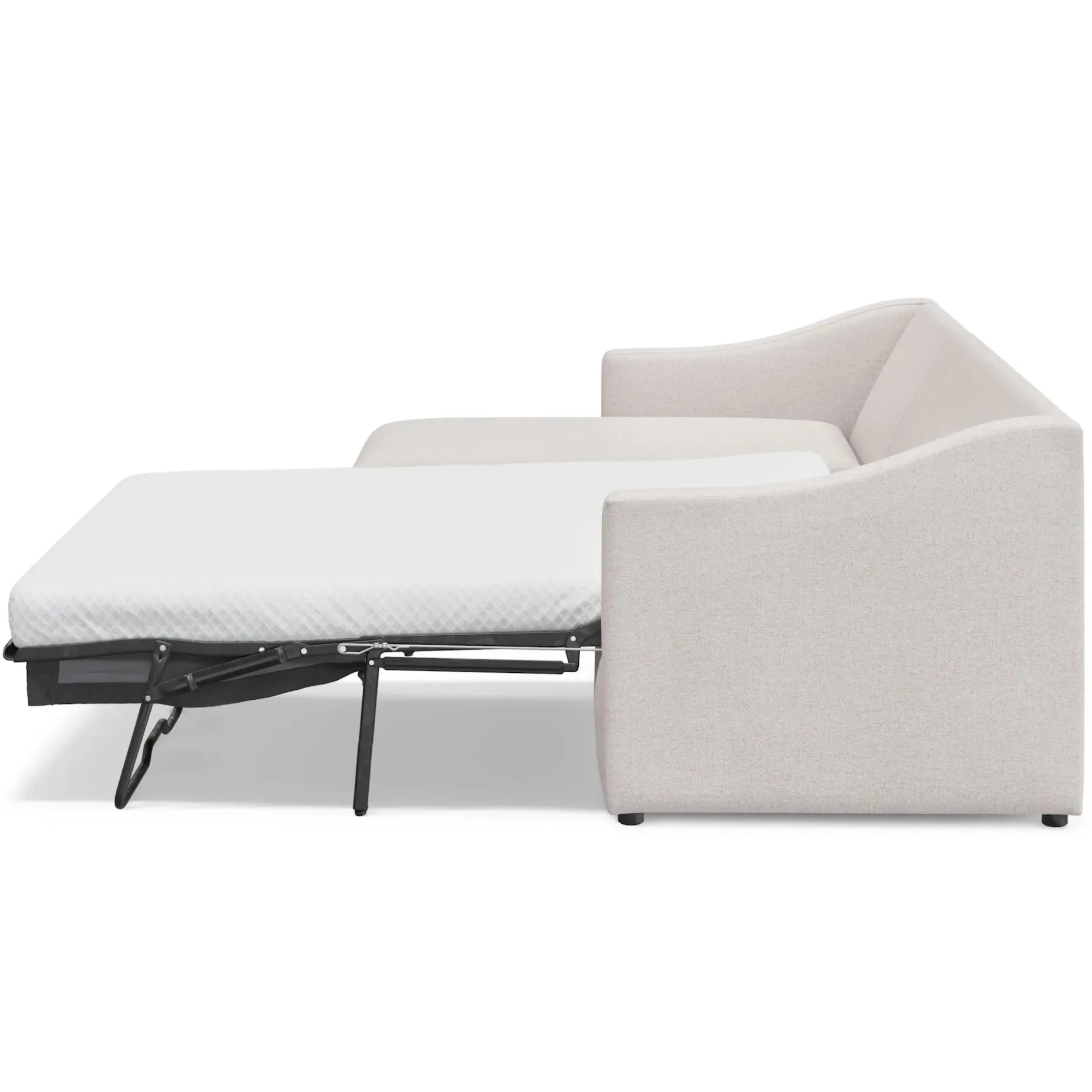 Landry 109" Left Storage Sleeper Sectional - Napa White