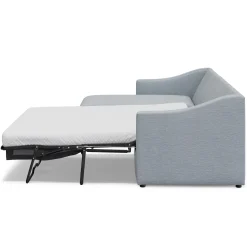 Landry 109" Left Storage Sleeper Sectional - Silver Light Blue