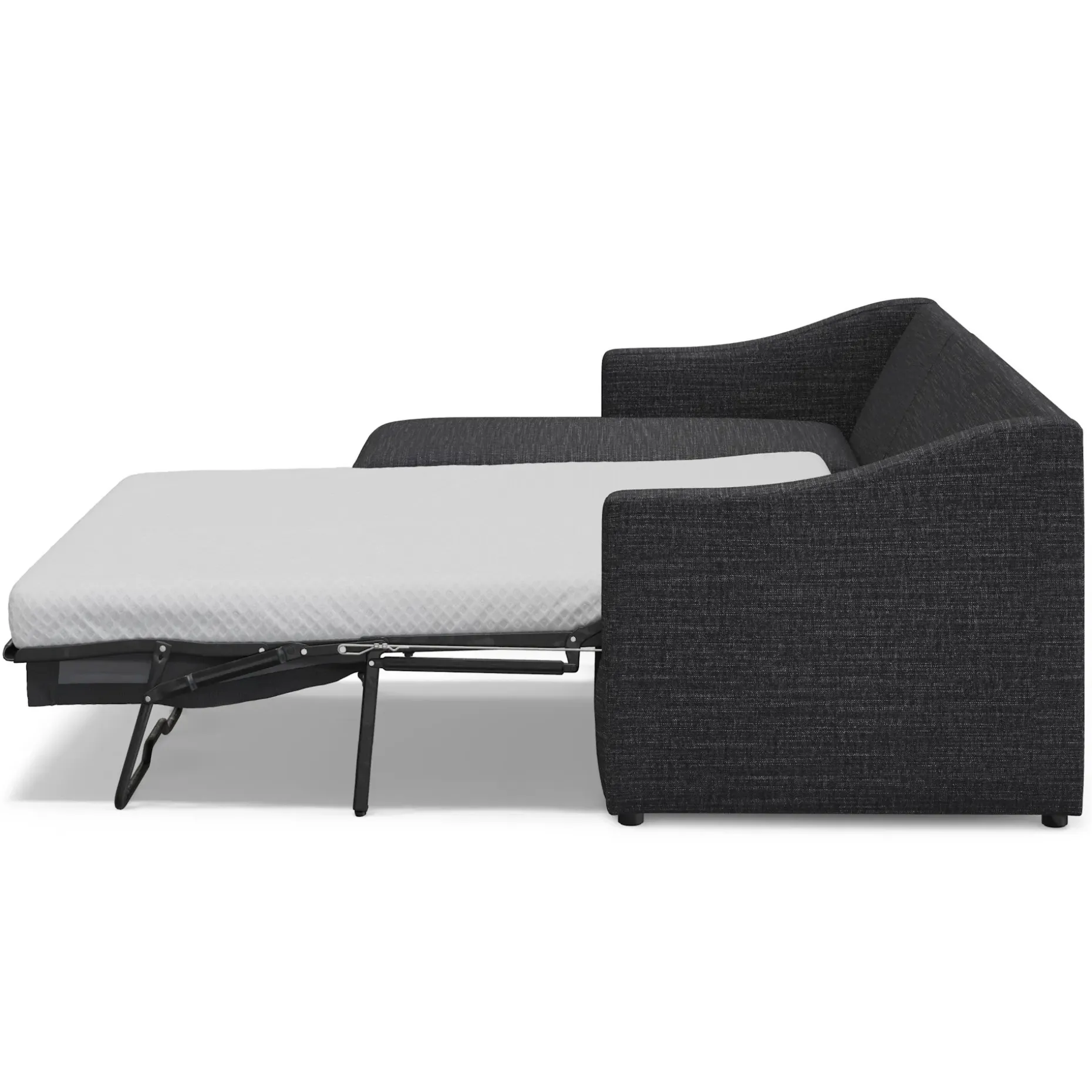 Landry 109" Left Storage Sleeper Sectional - Napa Charcoal