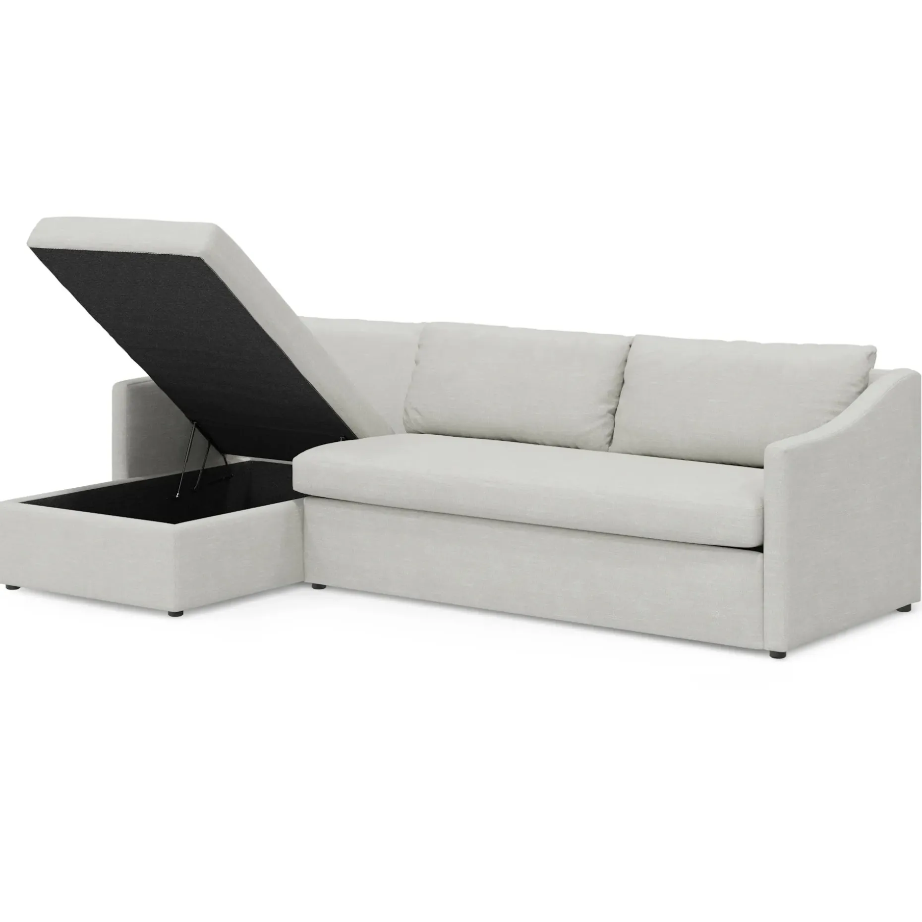 Landry 109" Left Storage Sleeper Sectional - Napa Dove
