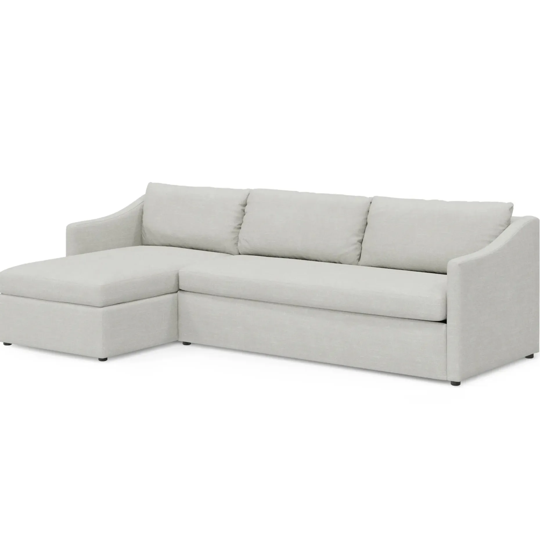 Landry 109" Left Storage Sleeper Sectional - Napa Dove