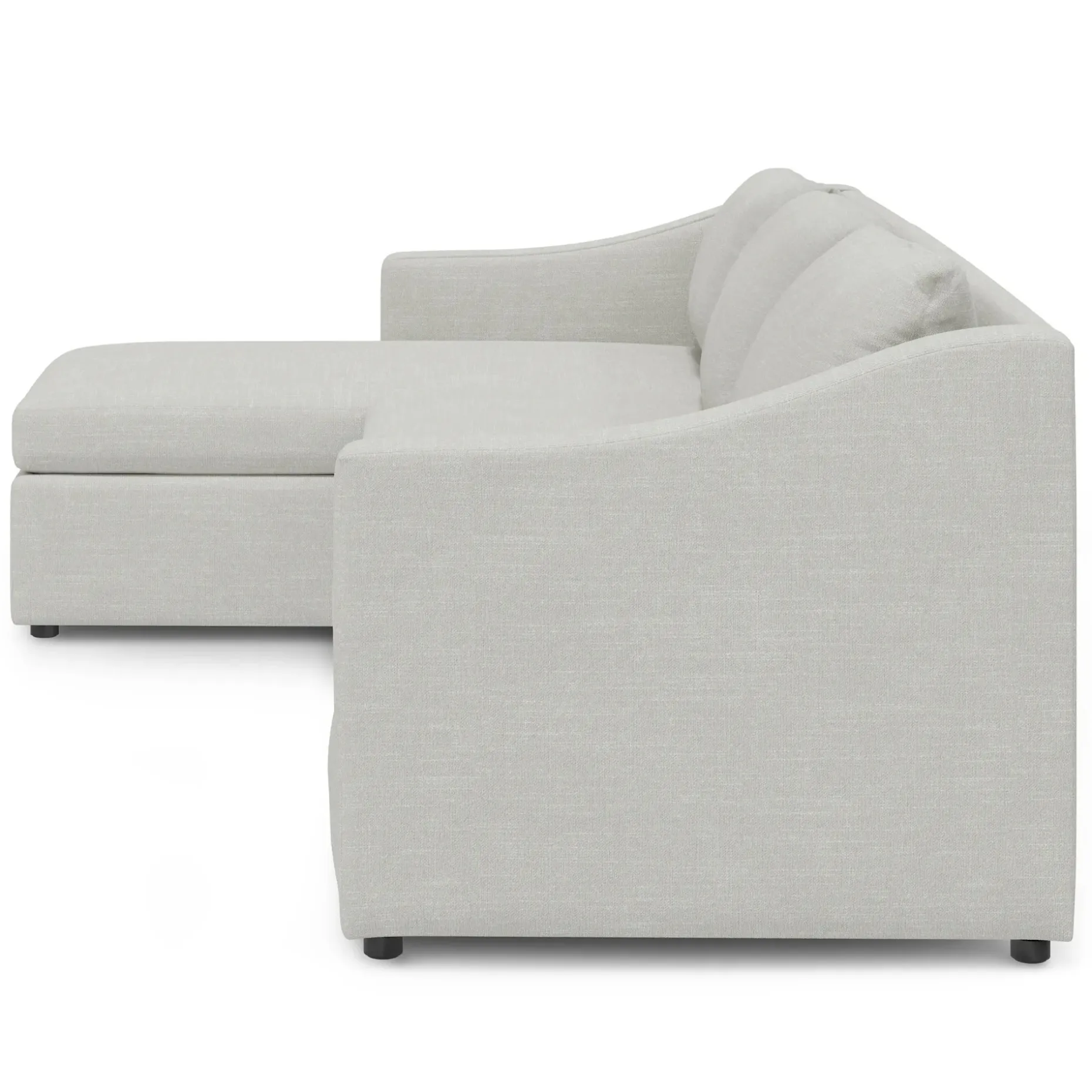 Landry 109" Left Storage Sleeper Sectional - Napa Dove
