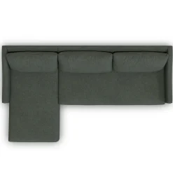 Landry 109" Left Storage Sleeper Sectional - Green Wool Bouclé
