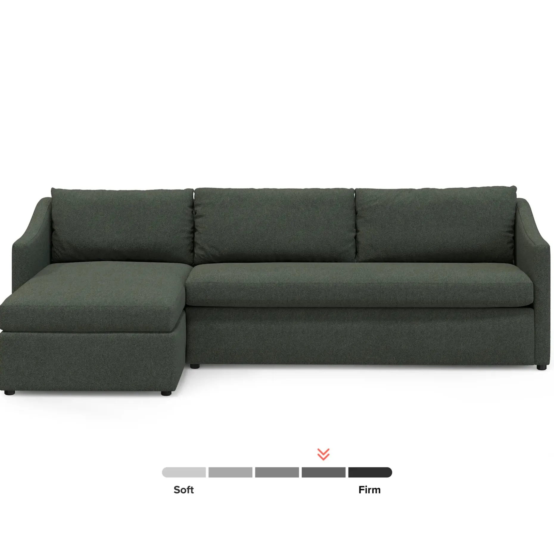 Landry 109" Left Storage Sleeper Sectional - Green Wool Bouclé