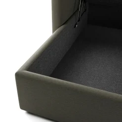 Landry 109" Left Storage Sleeper Sectional - Silver Moss