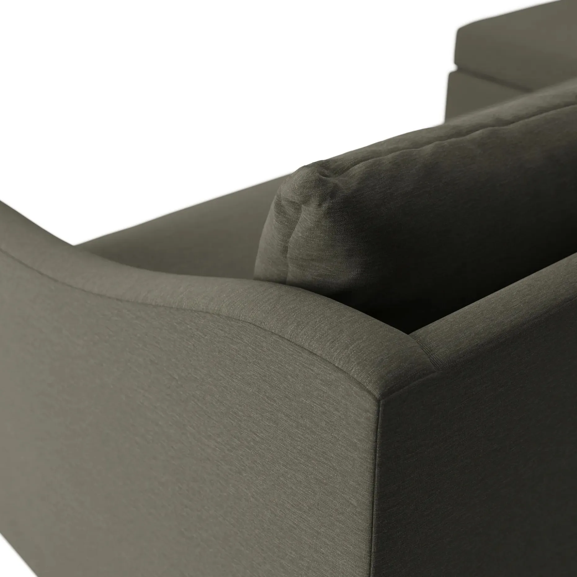 Landry 109" Left Storage Sleeper Sectional - Silver Moss