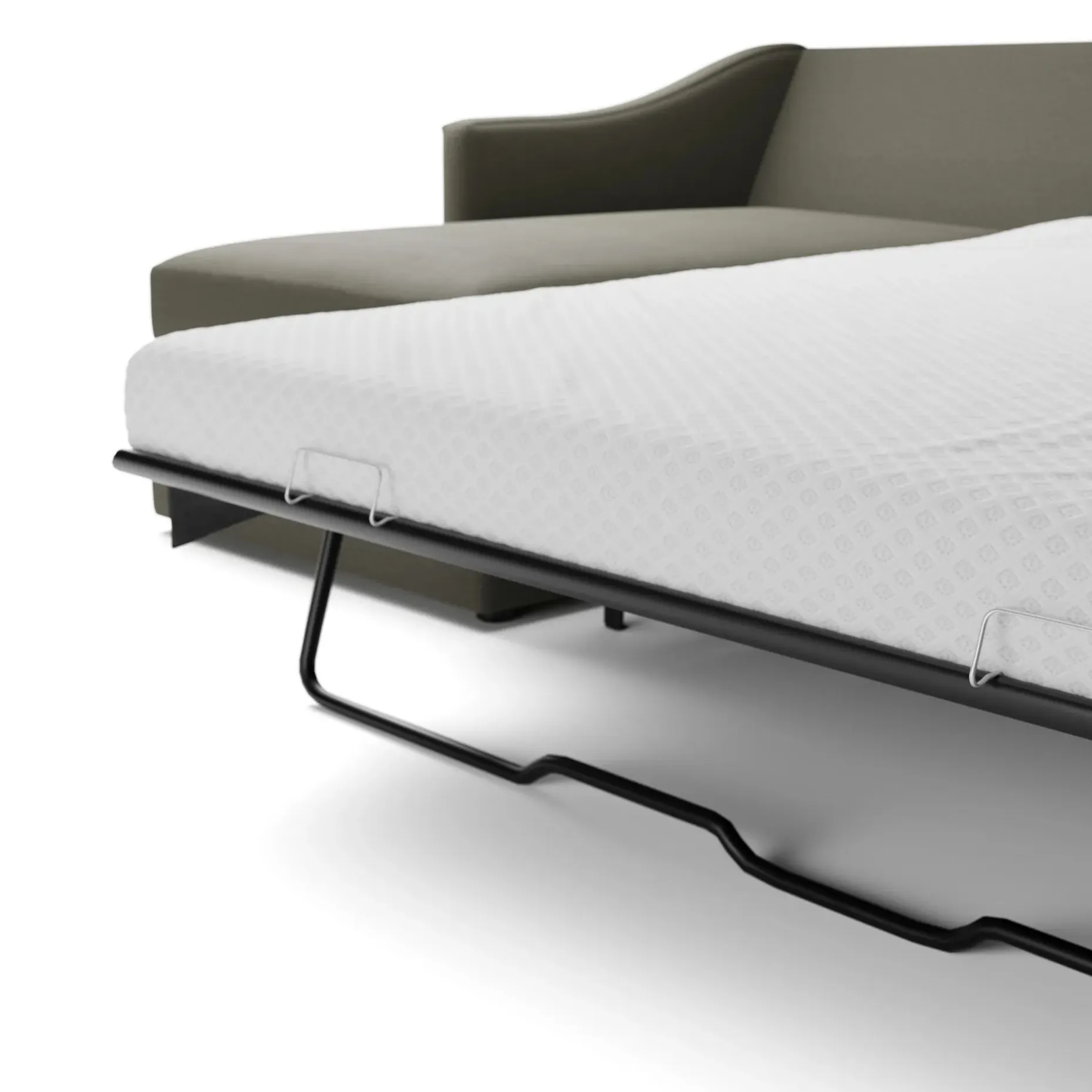 Landry 109" Left Storage Sleeper Sectional - Silver Moss