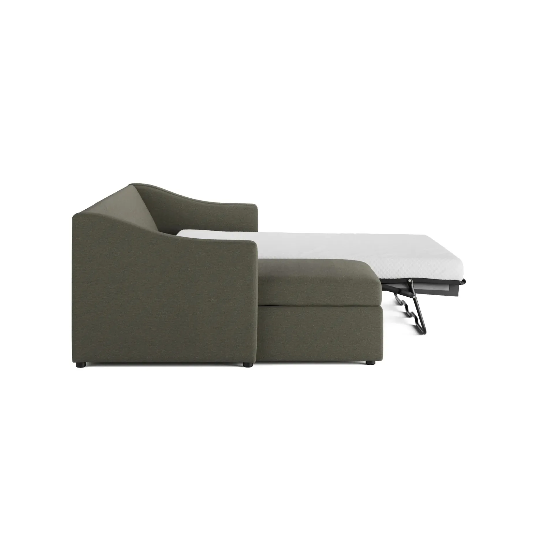 Landry 109" Left Storage Sleeper Sectional - Silver Moss