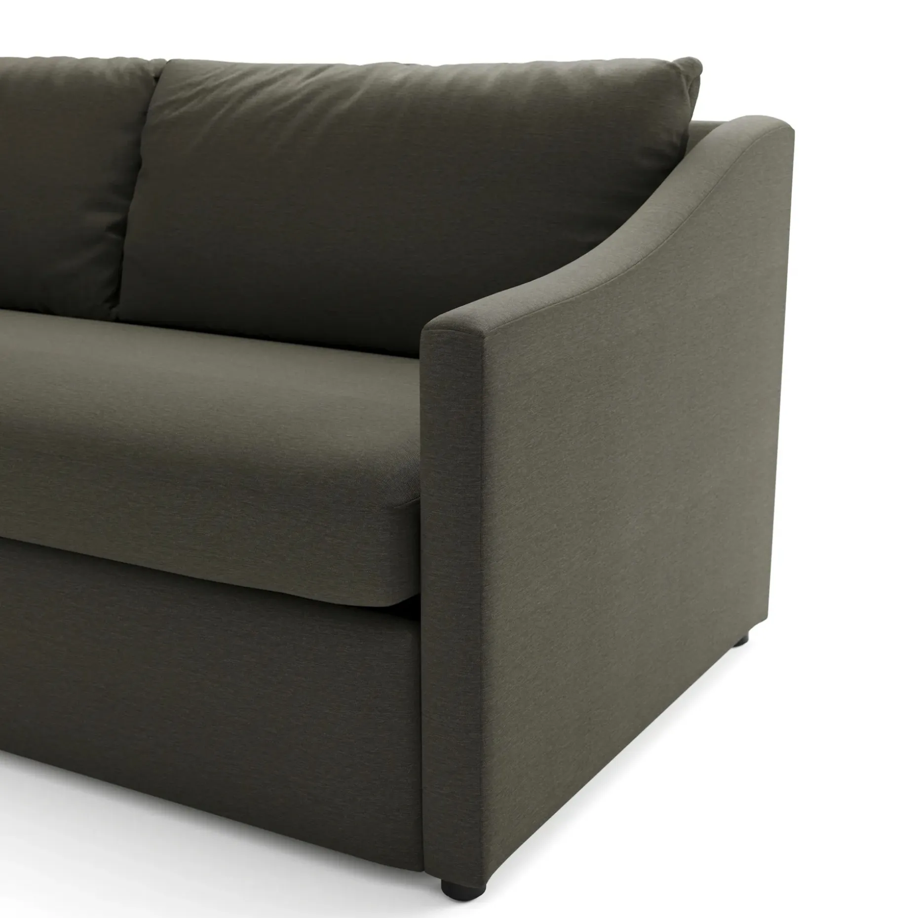 Landry 109" Left Storage Sleeper Sectional - Silver Moss