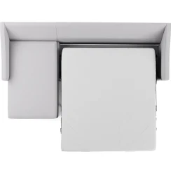 Landry 109" Left Storage Sleeper Sectional - Silver Ivory