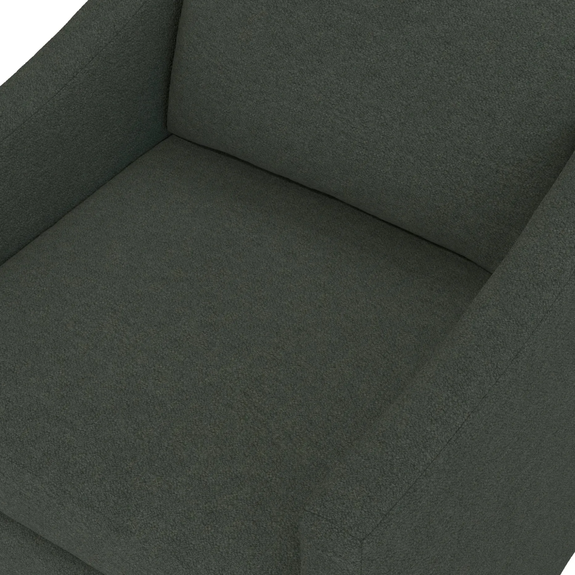 Landry 32.25" Lounge Chair - Green Wool Bouclé