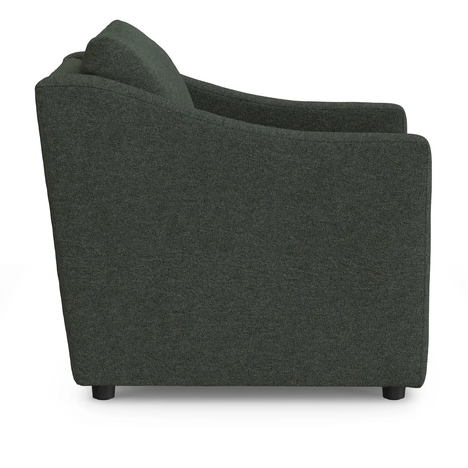 Landry 32.25" Lounge Chair - Green Wool Bouclé