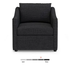 Landry 32.25" Lounge Chair - Napa Charcoal