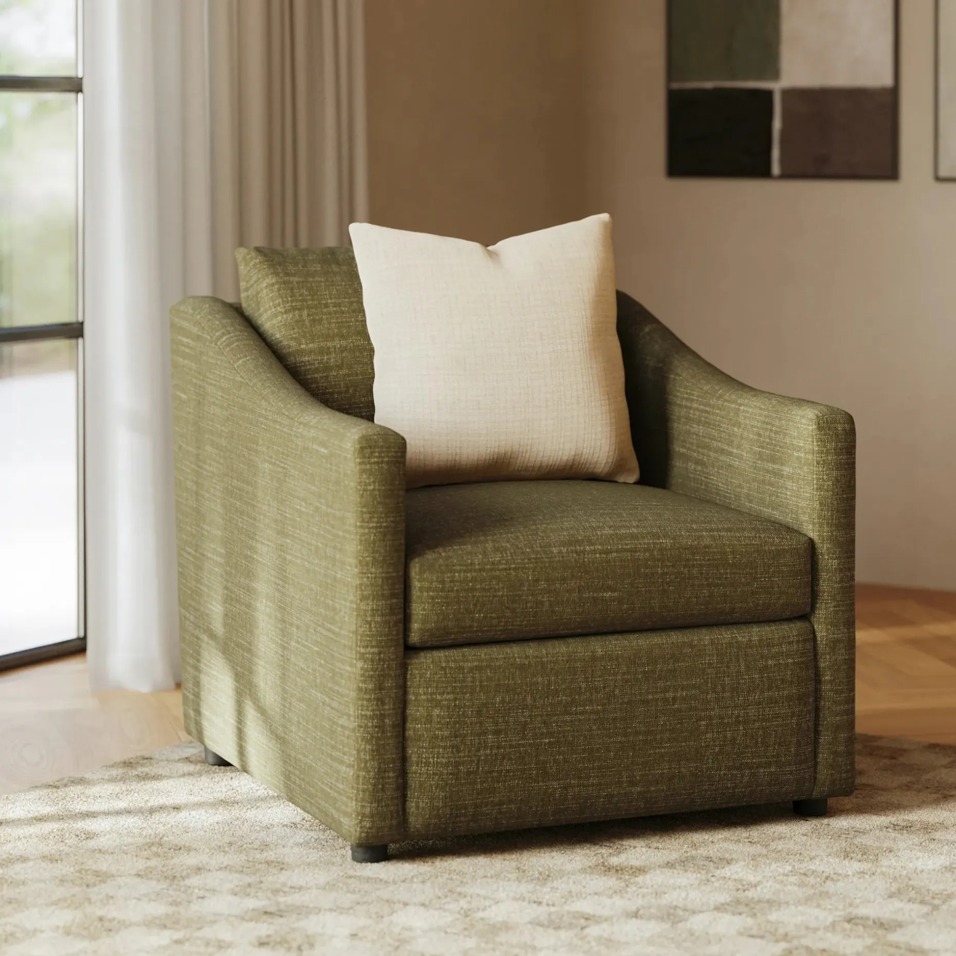 Landry 32.25" Lounge Chair - Napa Moss