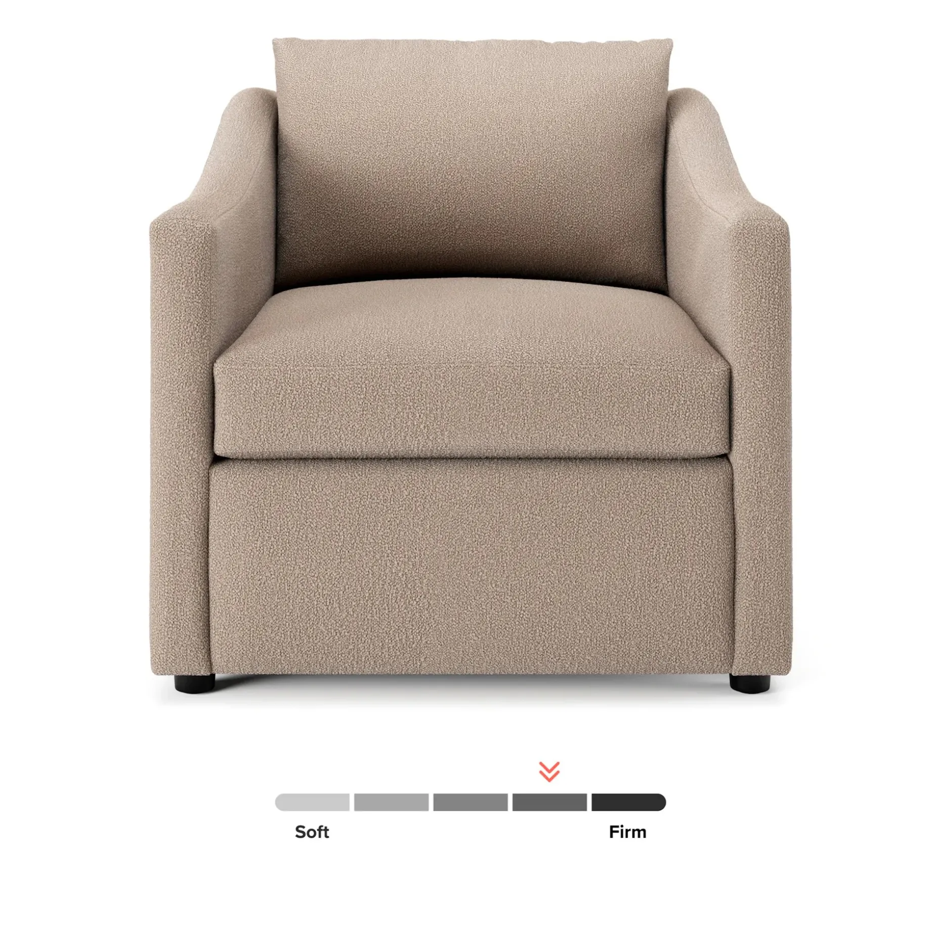 Landry 32.25" Lounge Chair - Sandstone Wool Bouclé