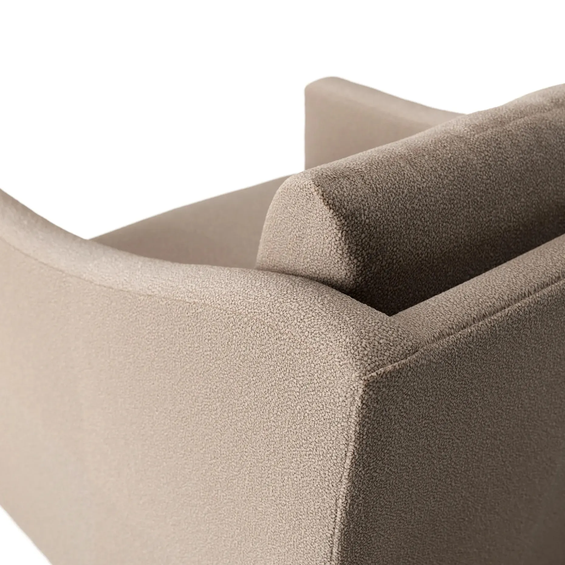 Landry 32.25" Lounge Chair - Sandstone Wool Bouclé