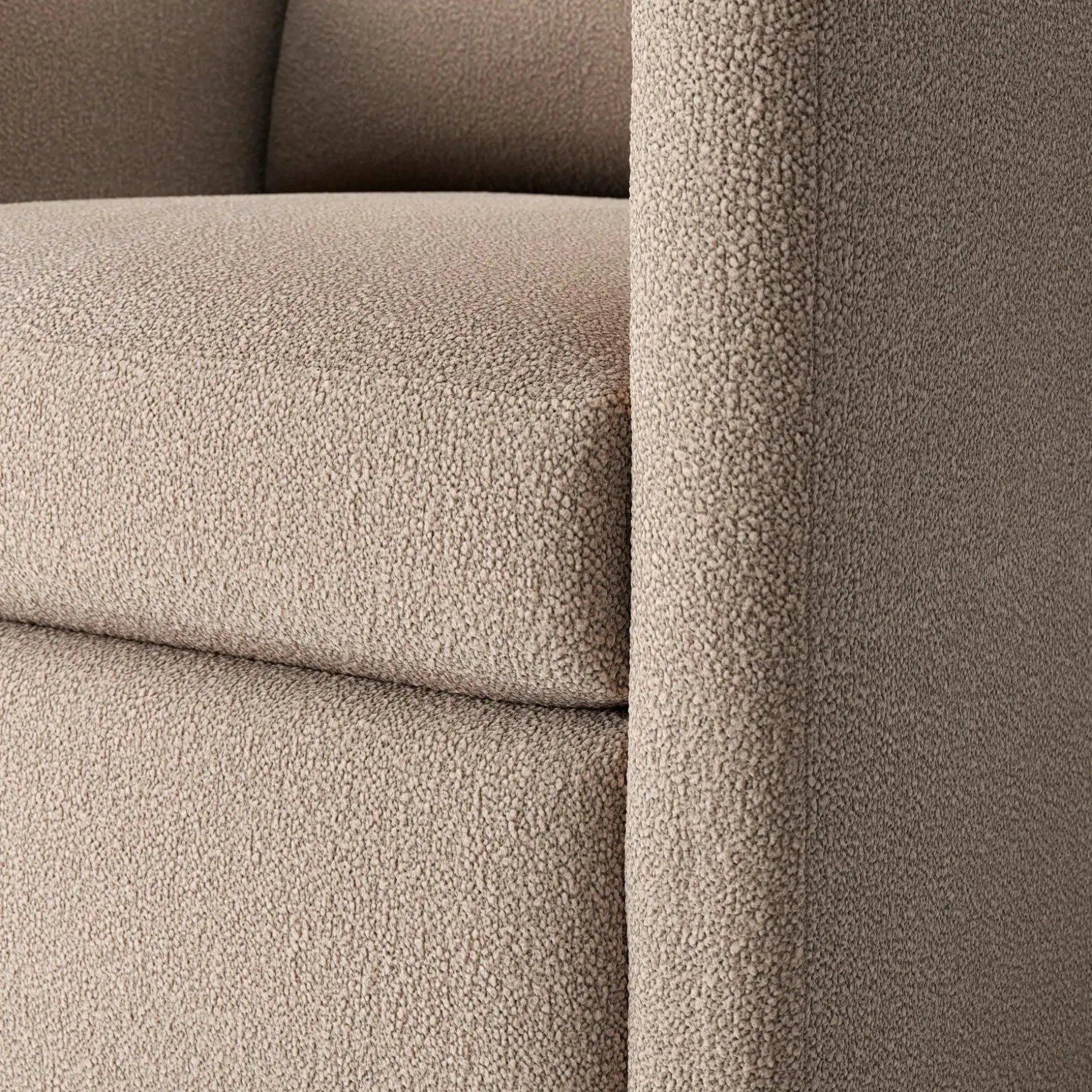 Landry 32.25" Lounge Chair - Sandstone Wool Bouclé