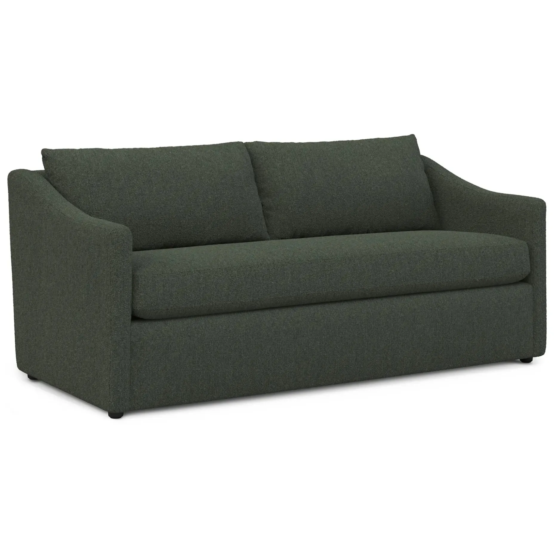 Landry 72" Loveseat - Green Wool Bouclé