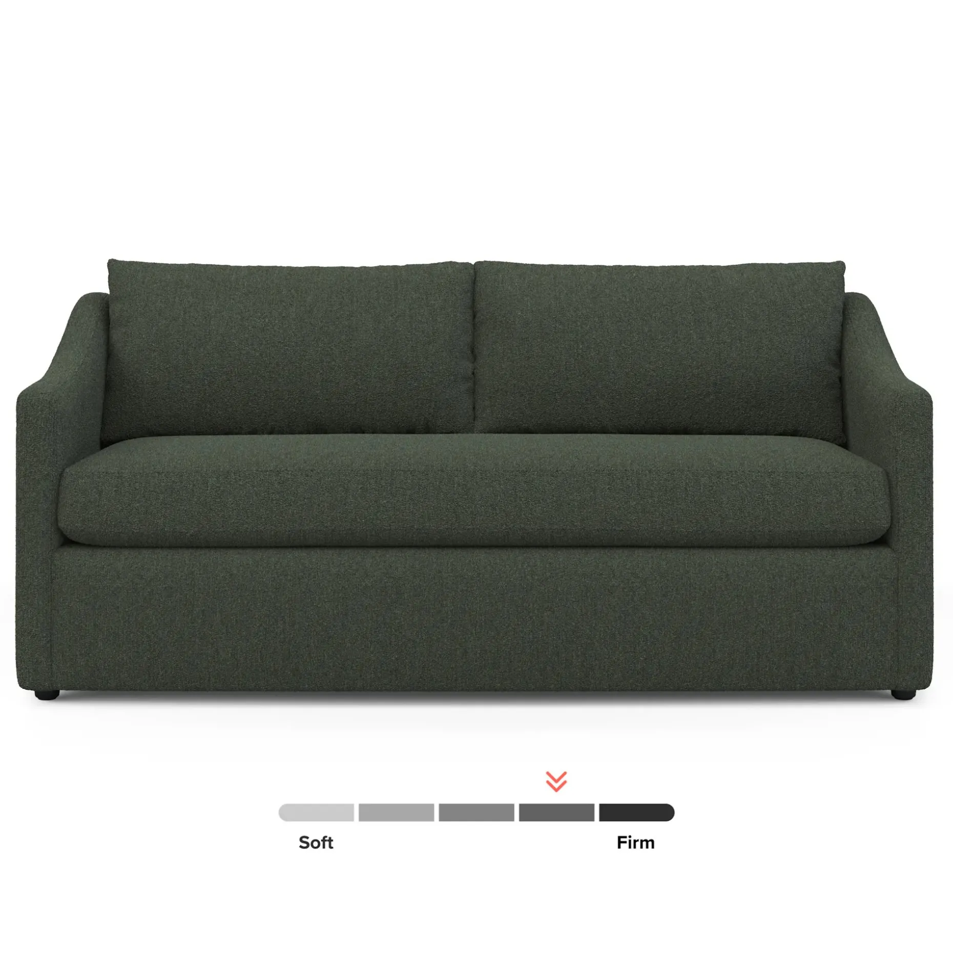 Landry 72" Loveseat - Green Wool Bouclé