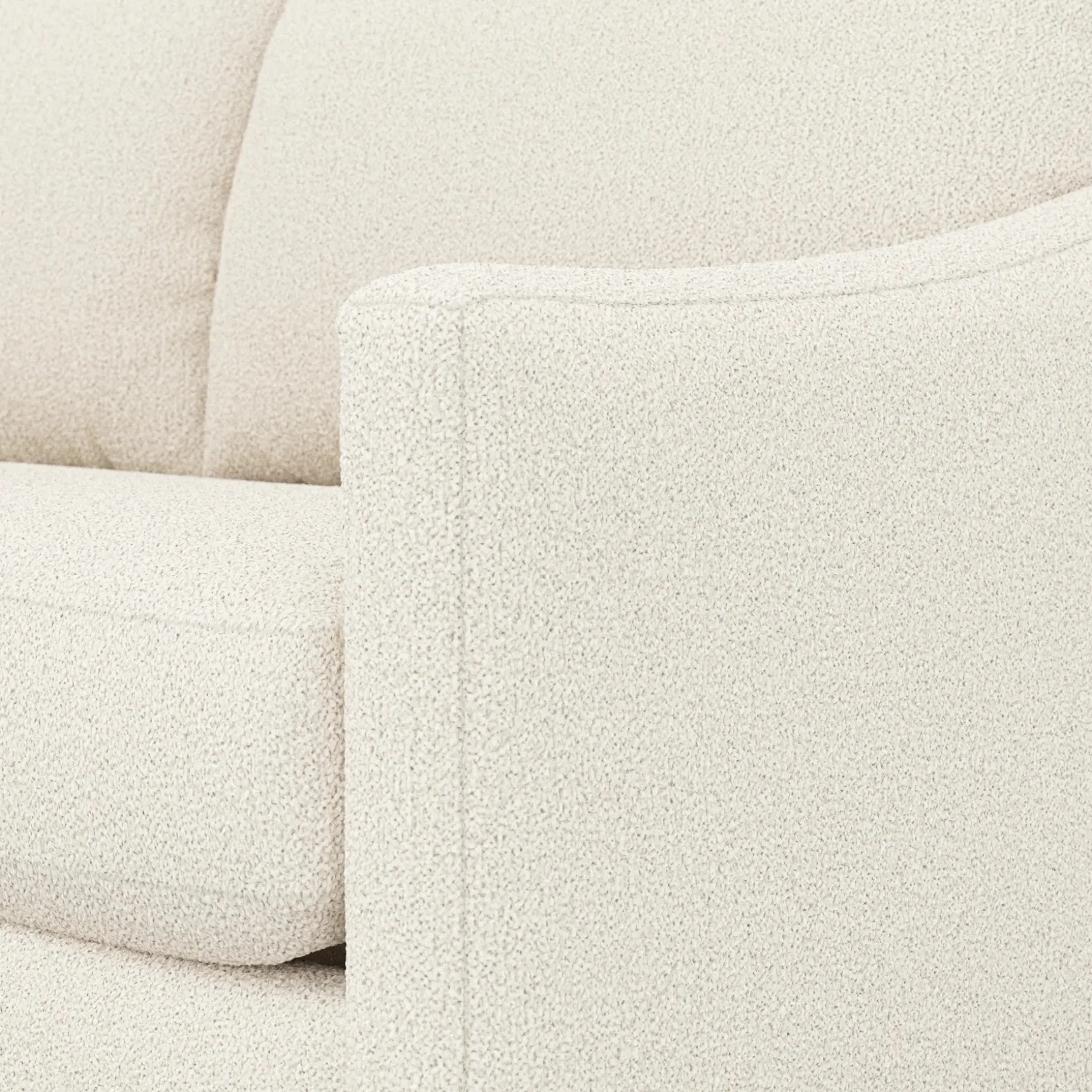 Landry 72" Loveseat - Ivory Wool Bouclé