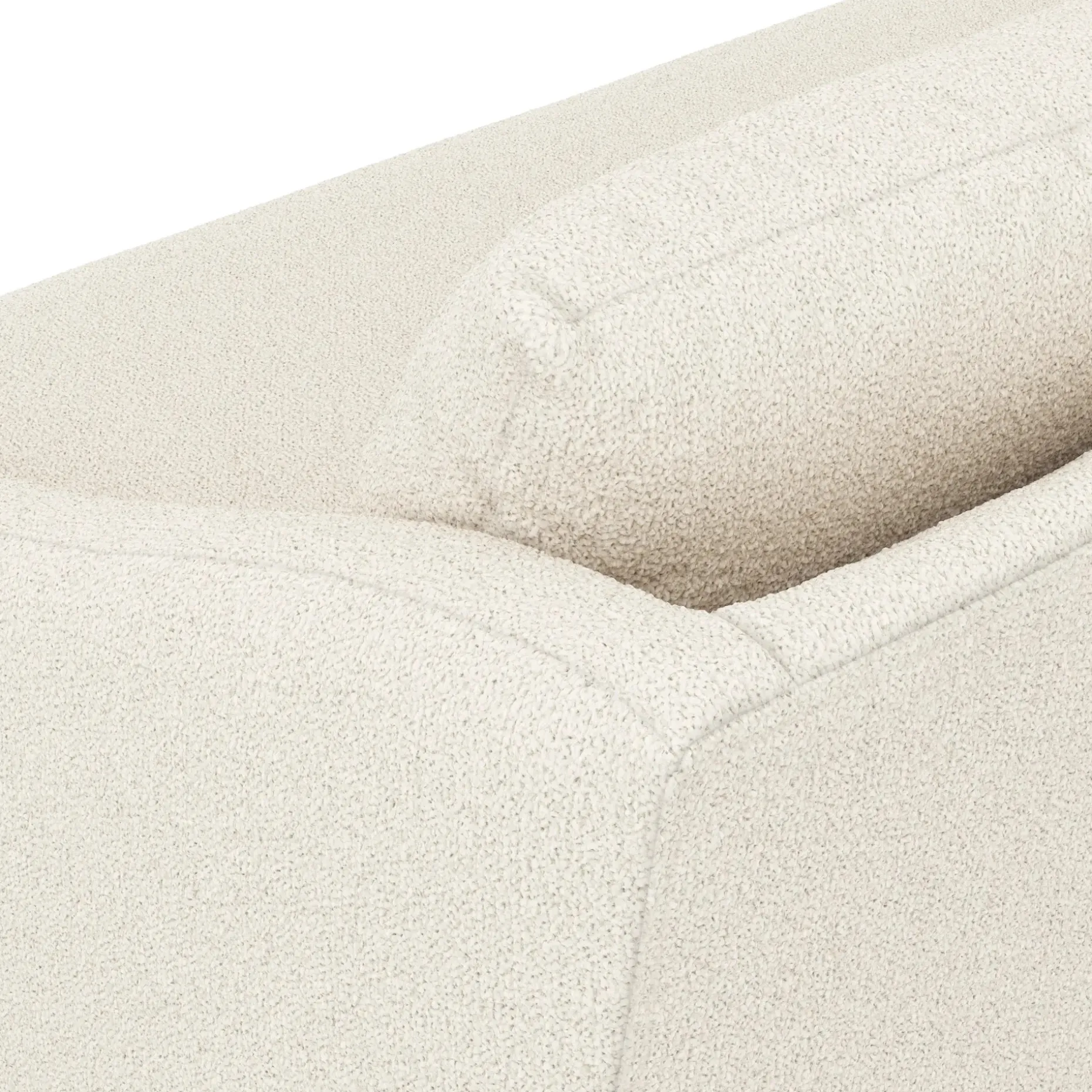 Landry 72" Loveseat - Ivory Wool Bouclé