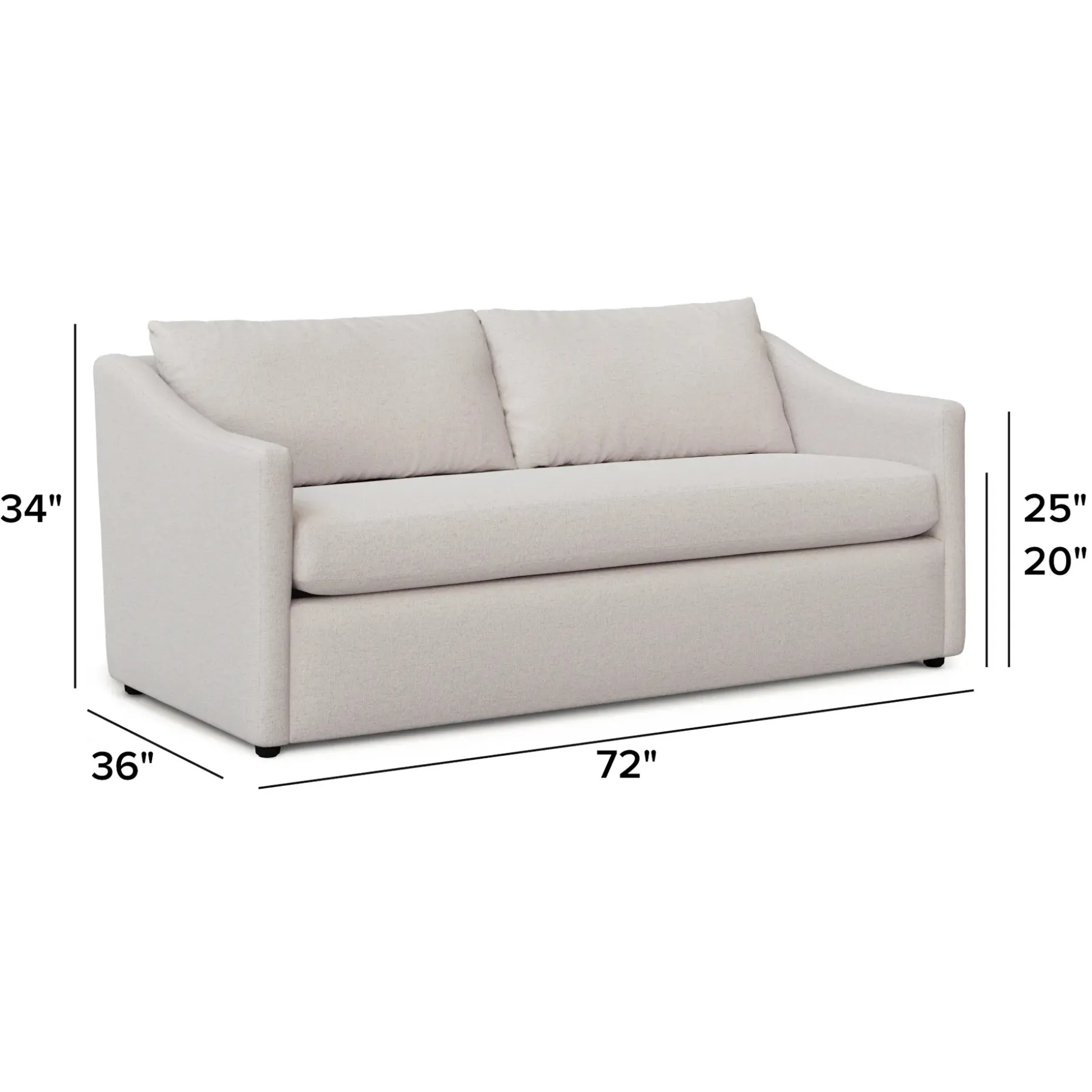 Landry 72" Loveseat - Napa White