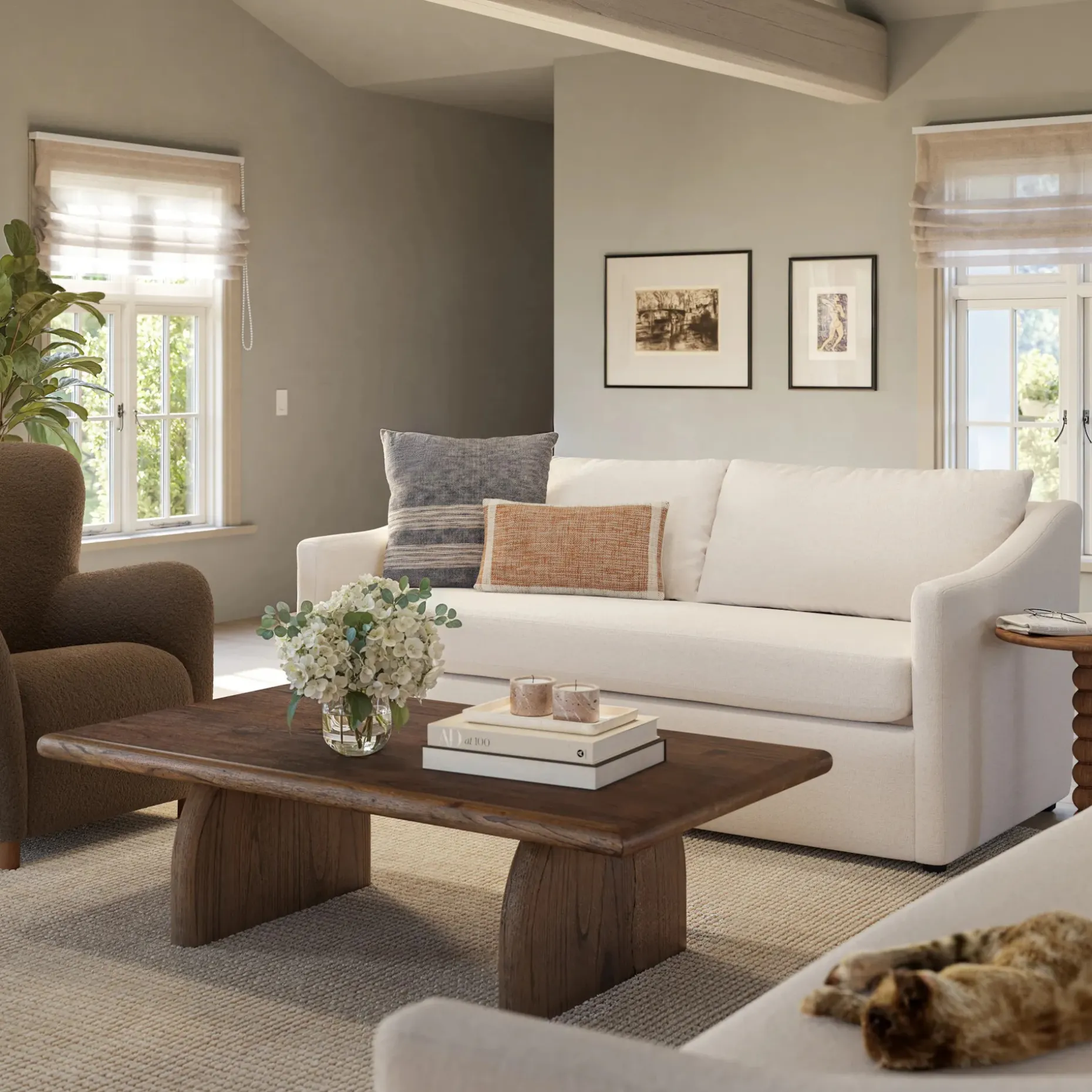 Landry 72" Loveseat - Napa White
