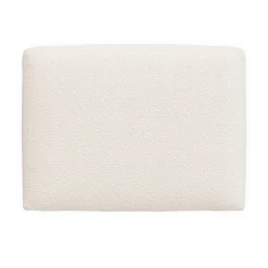Landry 28" Ottoman - Ivory Wool Bouclé