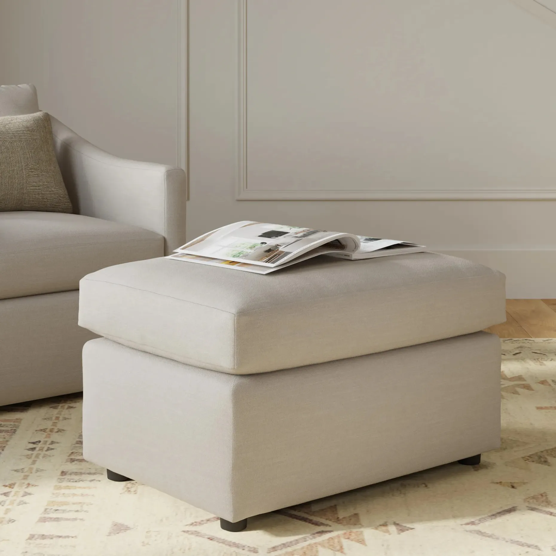 Landry 28" Ottoman - Napa Dove