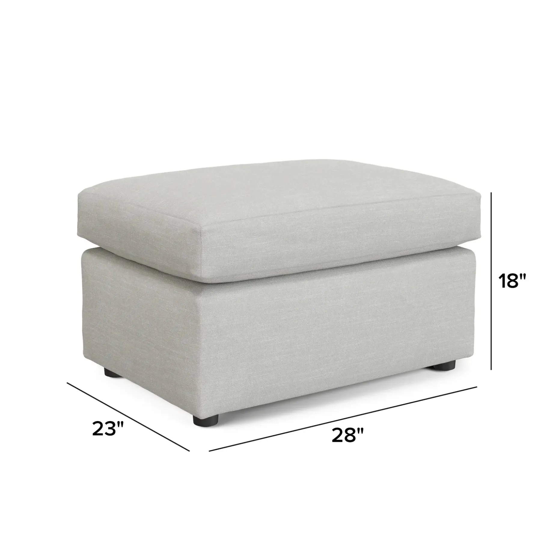 Landry 28" Ottoman - Napa Dove
