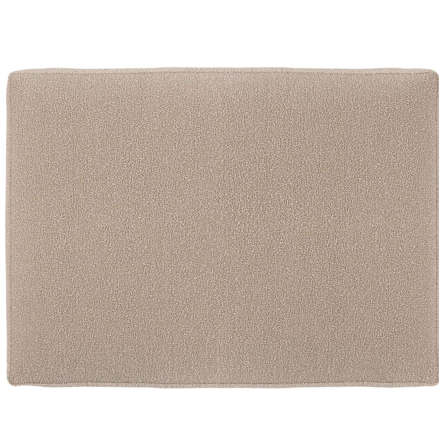 Landry 28" Ottoman - Sandstone Wool Bouclé