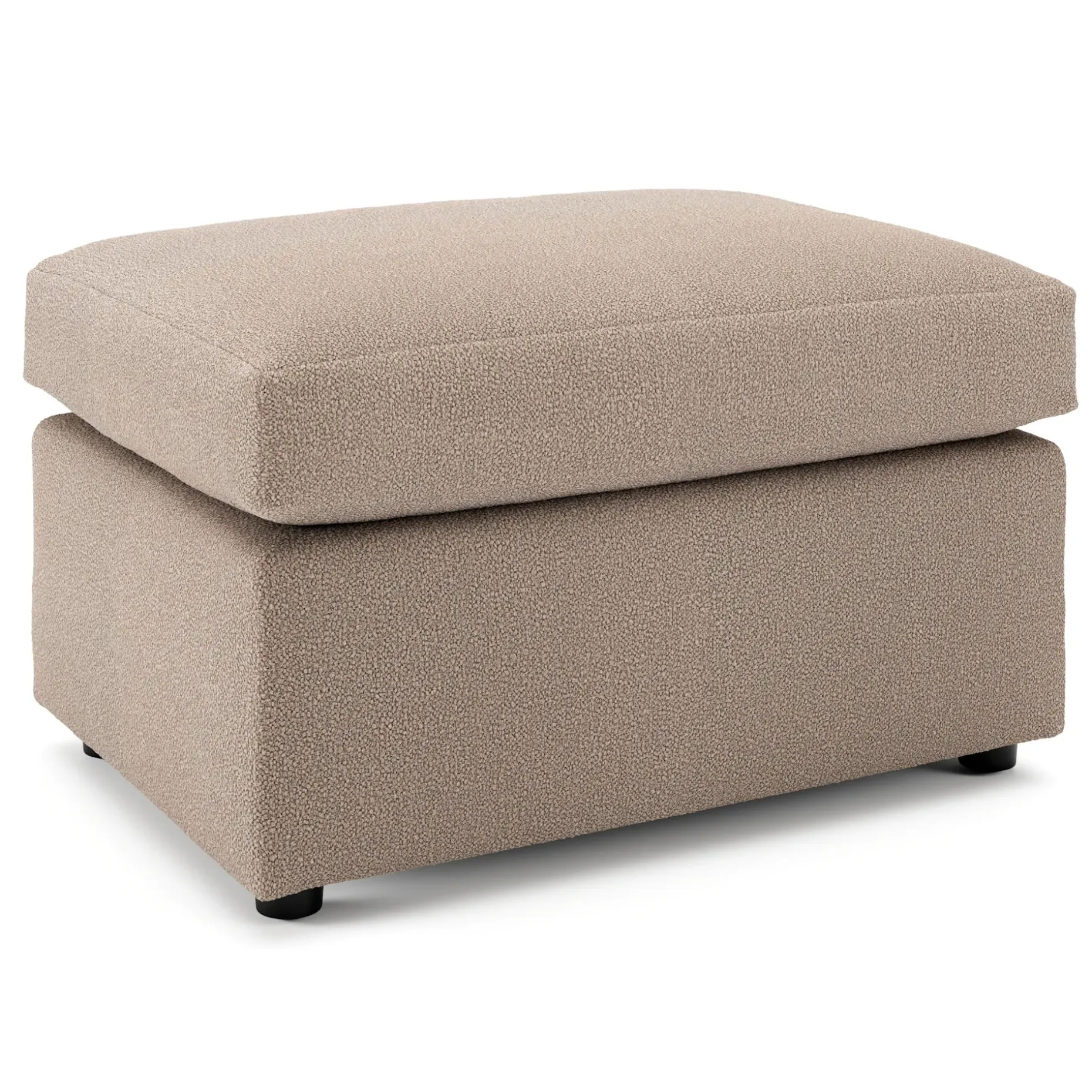 Landry 28" Ottoman - Sandstone Wool Bouclé
