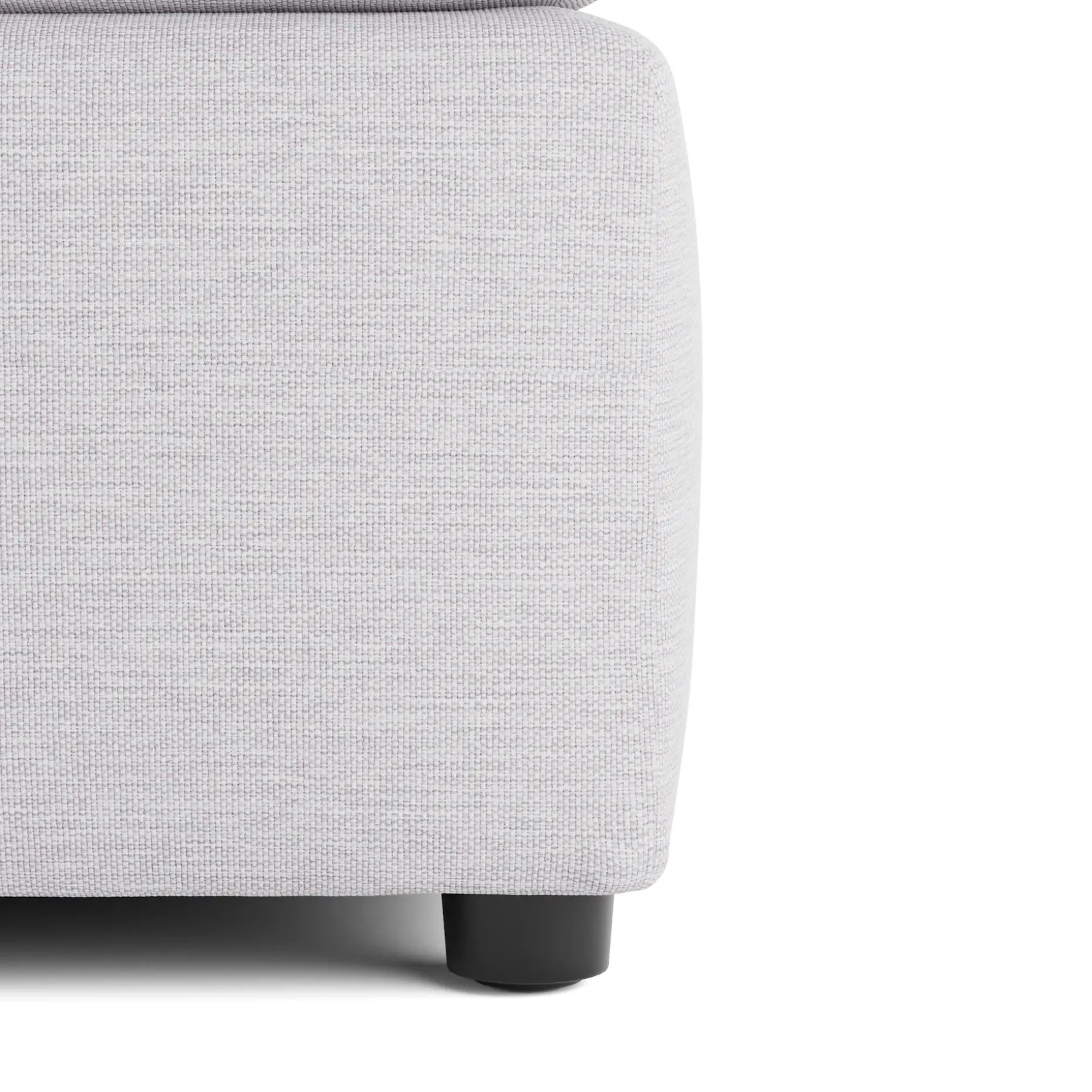 Landry 28" Ottoman - Silver Ivory