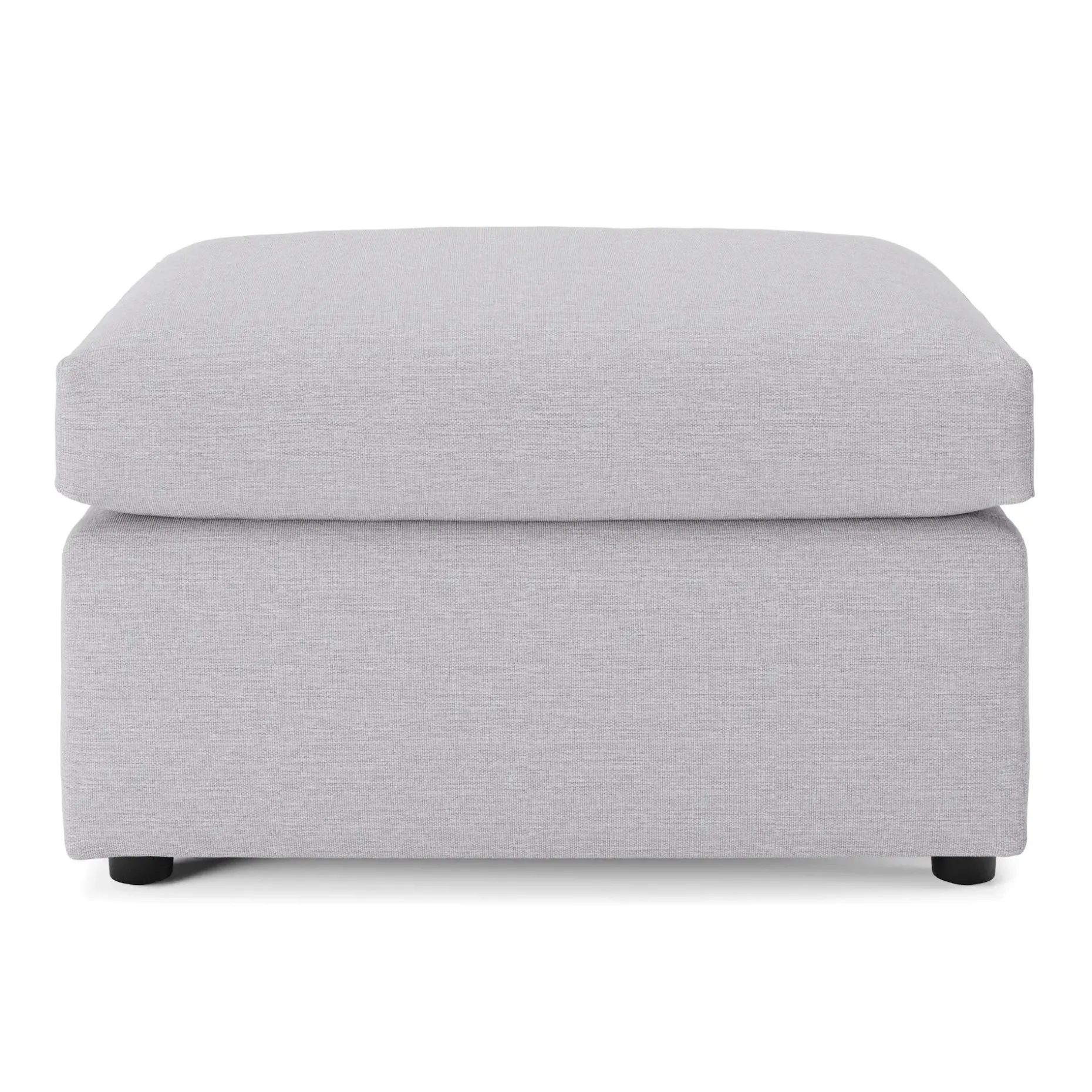 Landry 28" Ottoman - Silver Ivory