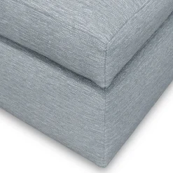 Landry 28" Ottoman - Silver Light Blue