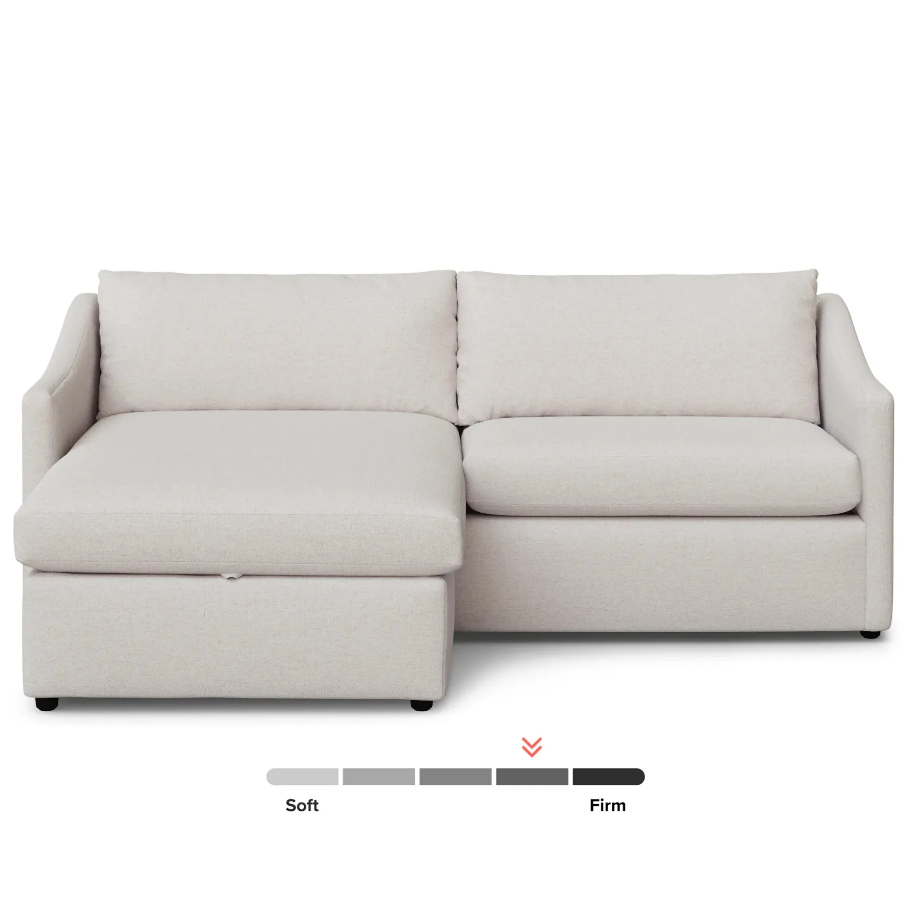 Landry 84.5" Reversible Storage Sectional - Napa White