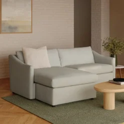 Landry 84.5" Reversible Storage Sectional - Napa Dove